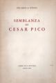 Portada de Semblanza de César Pico