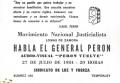 Portada de Habla el General Perón. Audio-visual "Perón Vuelve"